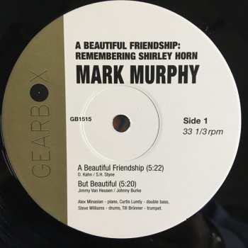 LP Mark Murphy: Mark Murphy - A Beautiful Friendship : Remembering Shirley Horn 151275