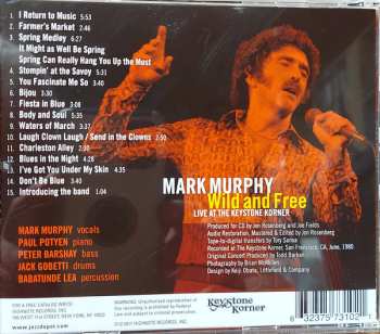 CD Mark Murphy: Wild and Free - Live at the Keystone Korner 651035