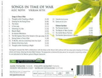 CD Mark Padmore: Songs In Time Of War 551792