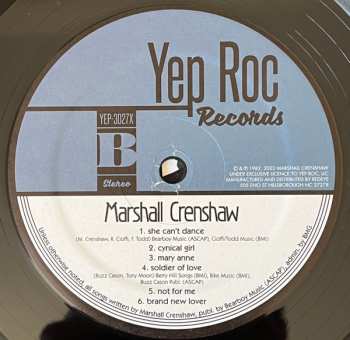 2LP Marshall Crenshaw: Marshall Crenshaw LTD 368609