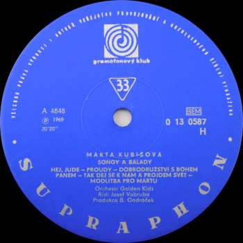 LP Marta Kubišová: Songy A Balady 42984