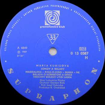 LP Marta Kubišová: Songy A Balady 42984