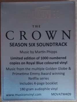 LP Martin Phipps: The Crown (Season Six Soundtrack) CLR | LTD | NUM 552028