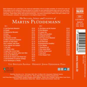 2CD Martin Plüddemann: Balladen Und Gesänge Für Baryton Und Pianoforte 600363