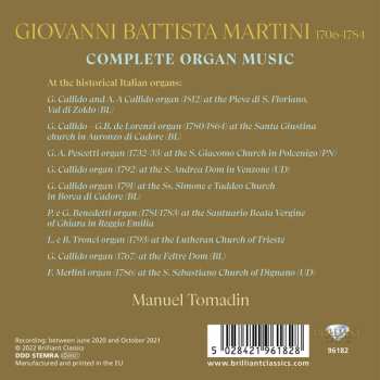 9CD/Box Set Manuel Tomadin: Complete Organ Music 609199