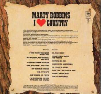 LP Marty Robbins: I Love Country 651164