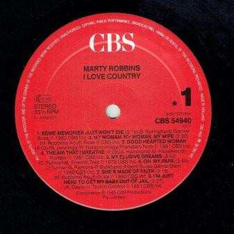 LP Marty Robbins: I Love Country 651164