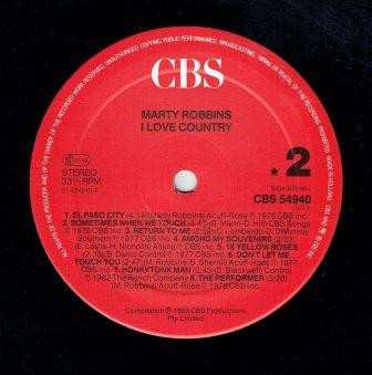 LP Marty Robbins: I Love Country 651164