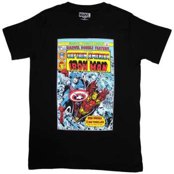 Merch Marvel Comics: Tričko Captain America & Iron Man Comic Cover