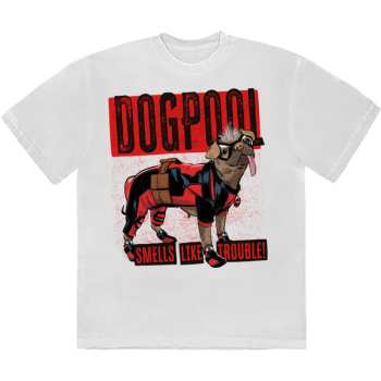 Merch Marvel Comics: Tričko Deadpool Dogpool Smells Like Trouble