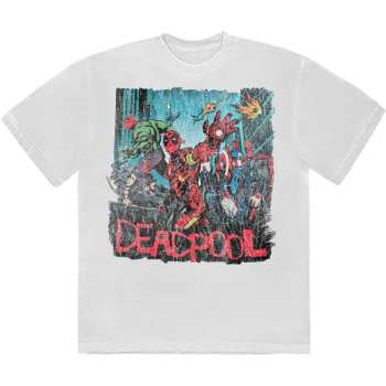 Merch Marvel Comics: Marvel Comics Unisex T-shirt: Deadpool Hero Scene Vintage (large) L