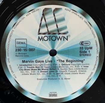 LP Marvin Gaye: Marvin Gaye Live! 543221