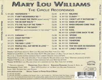 CD Mary Lou Williams: The Circle Recordings 626074