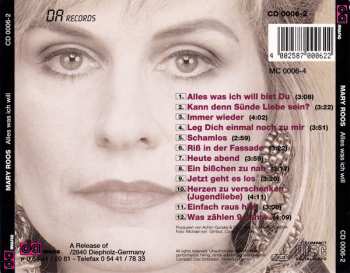 CD Mary Roos: Alles Was Ich Will 623791