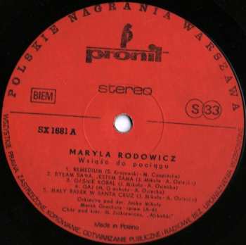 LP Maryla Rodowicz: Wsiąść Do Pociągu 504067