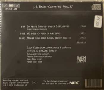 CD Masaaki Suzuki: Cantatas 27: BWV 5 Wo Soll Ich Fliehen Hin - BWV 80 Ein Feste Burg Ist Unser Gott- BWV 115 Mache Dich, Mein Geist, Bereit 241976