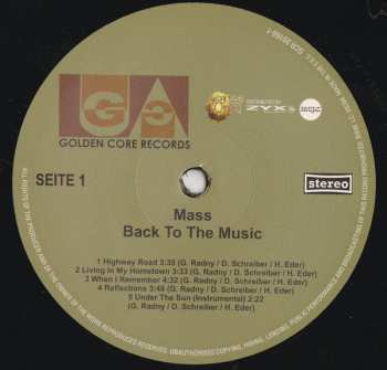 LP Mass: Back To The Music 637047