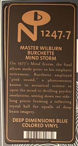 LP Master Wilburn Burchette: Mind Storm CLR 605062