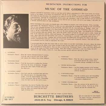 LP Master Wilburn Burchette: Music Of The Godhead For Supernatural Meditation CLR 577913