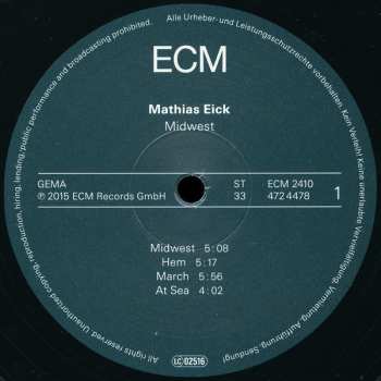 LP Mathias Eick: Midwest 70262