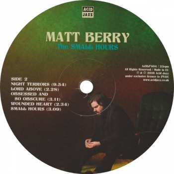 LP Matt Berry: The Small Hours LTD | CLR 276380