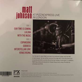 LP Matt Johnson: At PizzaExpress Live in London LTD 560371