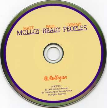 CD Matt Molloy: Matt Molloy • Paul Brady • Tommy Peoples 546687