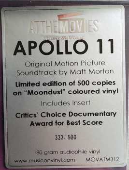 LP Matt Morton: Apollo 11 (Original Motion Picture Soundtrack) CLR | LTD | NUM 653985