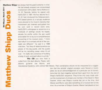 CD Matthew Shipp: Duos With Mat Maneri & Joe Morris 636113