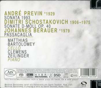 SACD Matthias Bartolomey: Previn Shostakovitch, Sonaten Berauer Passacaglia 319795