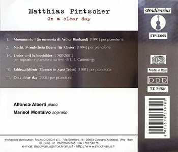 CD Matthias Pintscher: On A Clear Day 331615