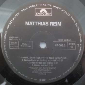 LP Matthias Reim: Reim 623836