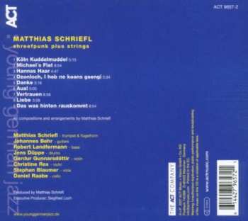 CD Matthias Schriefl: Shreefpunk Plus Strings 559647