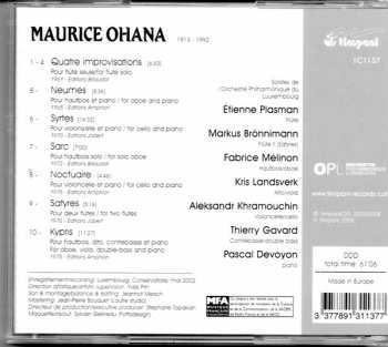 CD Maurice Ohana: La Musique de Chambre 189104