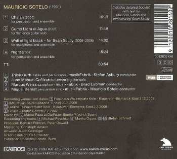 CD Mauricio Sotelo: Wall Of Light - Music For Sean Scully 559639