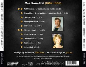 CD Wolfgang Holzmair: Lieder By Max Kowalski 475094