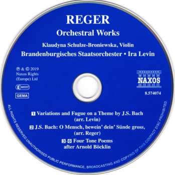 CD Max Reger: Orchestral Works 599851