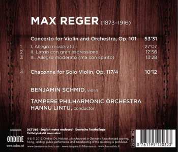 CD Max Reger: Violin Concerto · Chaconne 111958