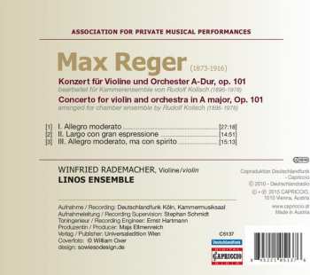 CD Max Reger: Violin Concerto Op. 101 277579