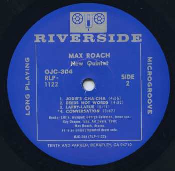 LP Max Roach: Deeds, Not Words 565312