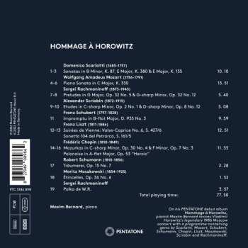 CD Maxim Bernard: Hommage à Horowitz 595792