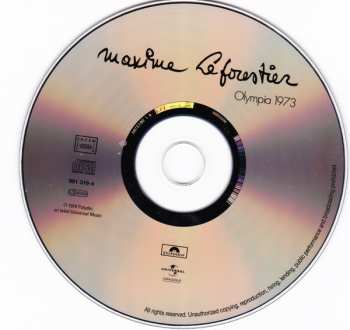 CD Maxime Le Forestier: Olympia 1973 390061