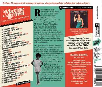 CD Maxine Brown: A Funny Kind Of Feeling - Complete 1960-1962 Recordings 92017