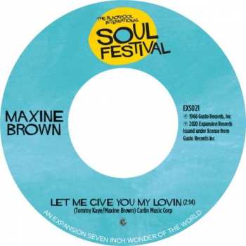 Album Maxine Brown: Let Me Give You My Lovin/One In A Million