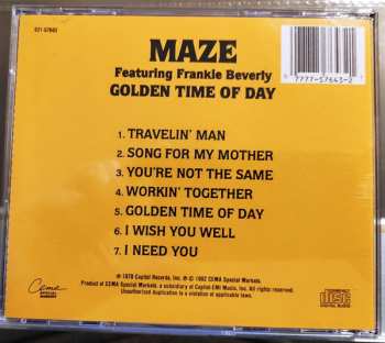 CD Maze Featuring Frankie Beverly: Golden Time Of Day 560664