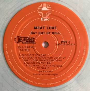 LP Meat Loaf: Bat Out Of Hell CLR | LTD 610434