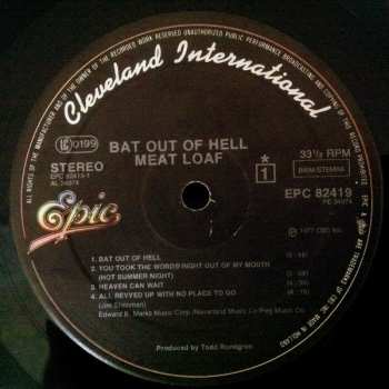 LP Meat Loaf: Bat Out Of Hell 621585