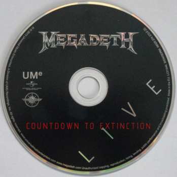 CD Megadeth: Countdown To Extinction Live 8058