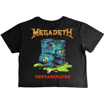 Merch Megadeth: Megadeth Ladies Crop Top: Contaminated (back Print) (small) S