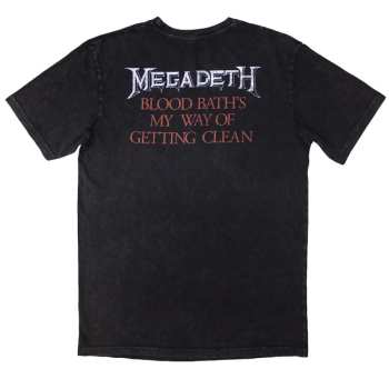 Merch Megadeth: Megadeth Unisex Stone Wash T-shirt: Black Friday (back Print) (small) S